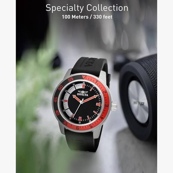NEW Invicta Specialty Watch 45mm Black/Red 12845 - Picture 6 of 9